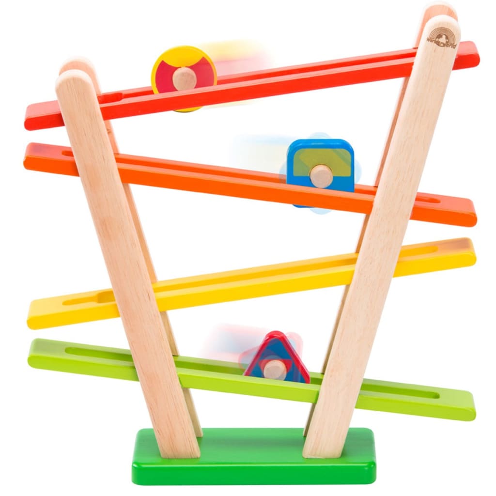 Wonderworld Rollerbaan regenboog hout HOUT192402