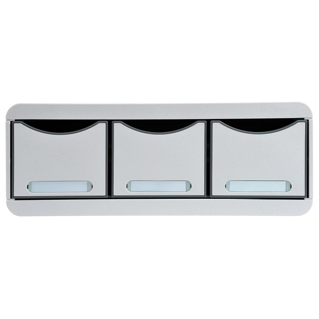 Exacompta Set de tiroirs de bureau Office 3 tiroirs Gris clair