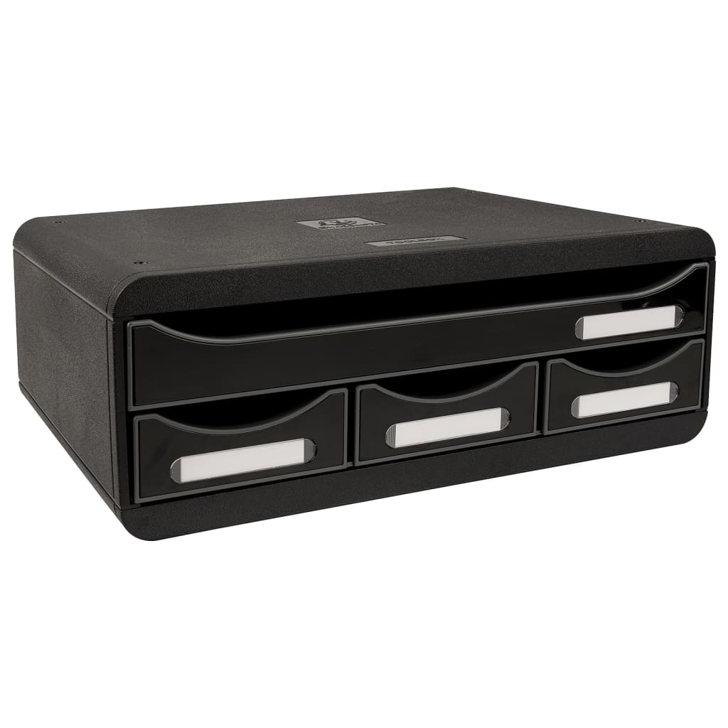 Exacompta skuffekabinet med 4 skuffer Toolbox blank sort