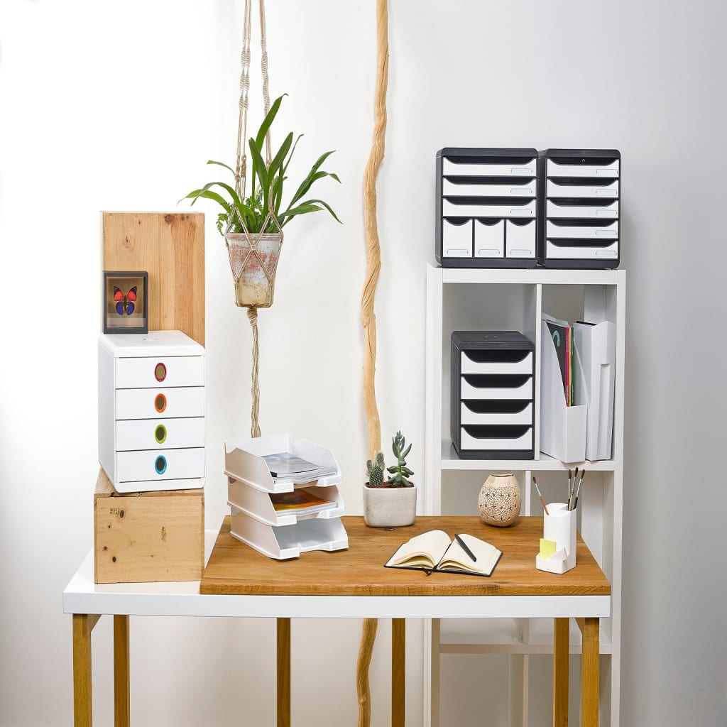 Exacompta Pop-Box skuffekabinet med 4 skuffer hvid