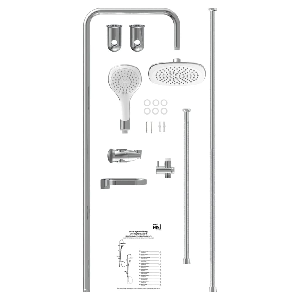 Set De Ducha DUSCHTRAUM Cromado Y Blanco EISL 13 width=274