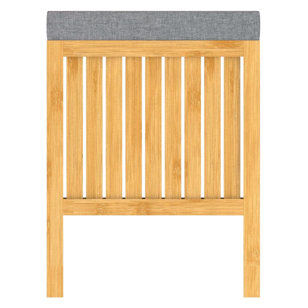 EISL 2-in-1 Wasmand met zitkussen 39x39x52,5 cm bamboe afbeelding