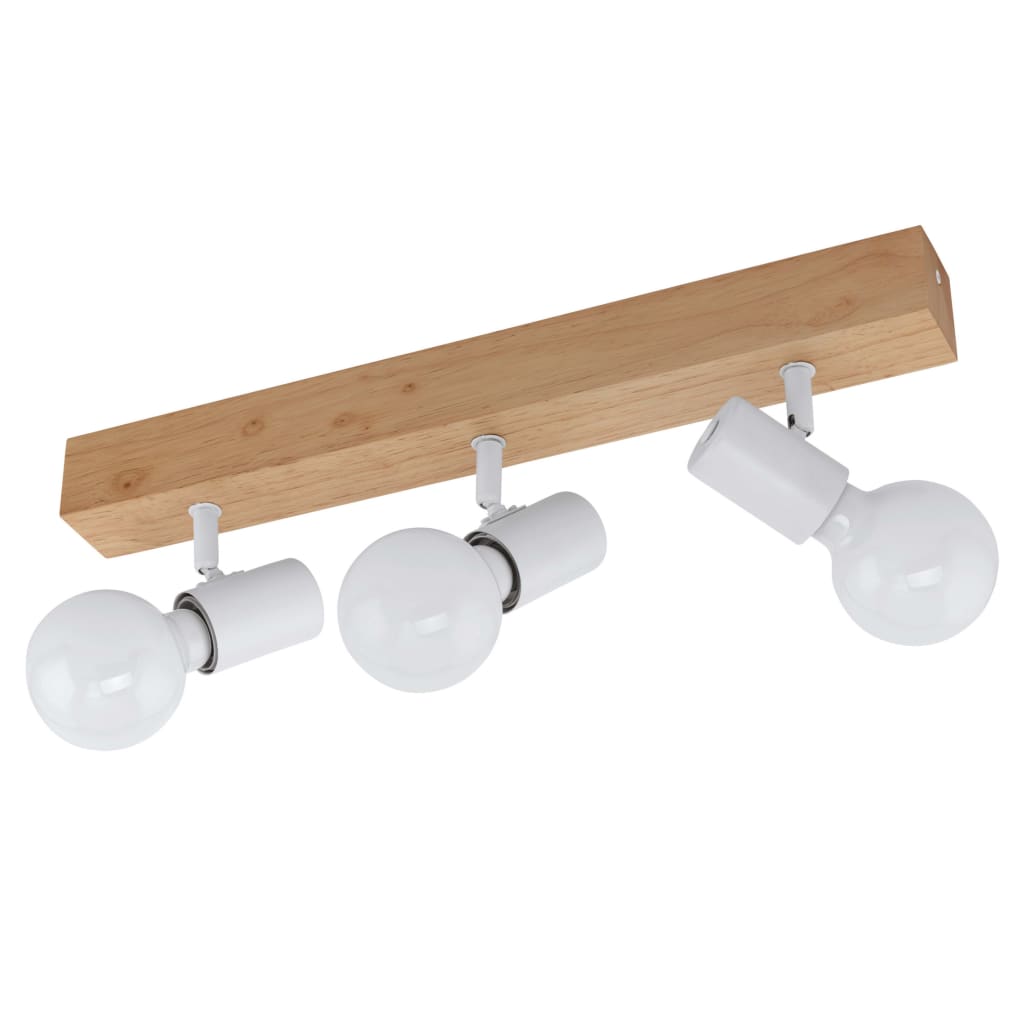 

EGLO Spotlight LED Townshend 3 3 lampen hout beige en wit