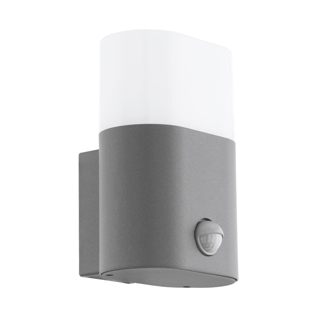 EGLO LED-buitenwandlamp sensor Favria 1x11 W aluminium zilverkleurig