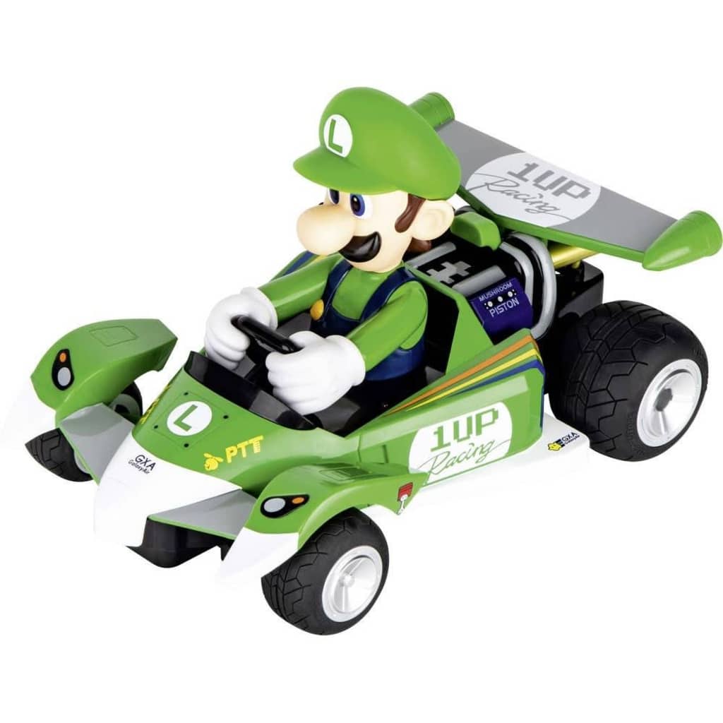 Carrera Mario Kart: RC Luigi kart groen 1:18