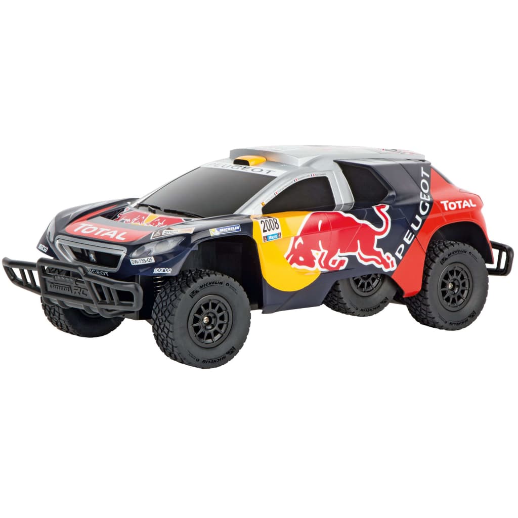 

Carrera Raceauto radiografisch Red Bull Peugeot 08 DKR 16 1:16