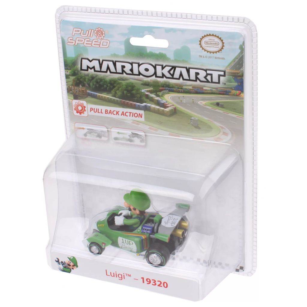 Afbeelding Pull & Speed Nintendo Mario Kart Circuit Special: Luigi 7 cm door Vidaxl.nl