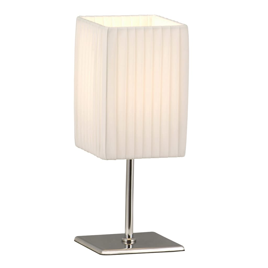 417045 GLOBO Table Lamp ”BAILEY” Chrome White 10x10x26 cm 24660