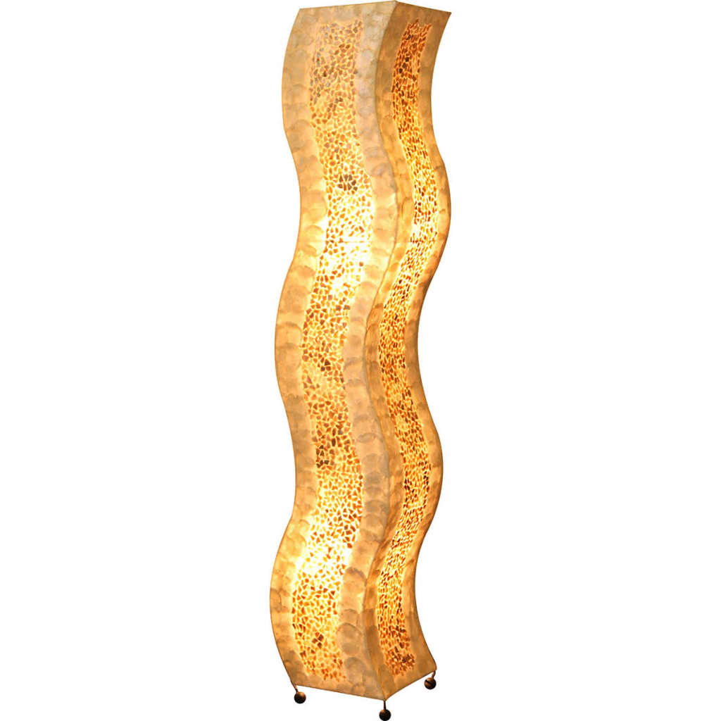 

GLOBO Vloerlamp BALI schelp bruin 25822