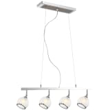 GLOBO Lampe suspendue AILA Chrome et Nickel Mat 56568-4H