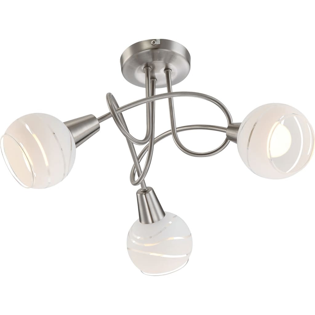 GLOBO LED-spotlight met 3 peertjes ELLIOTT mat nikkel 54341-3