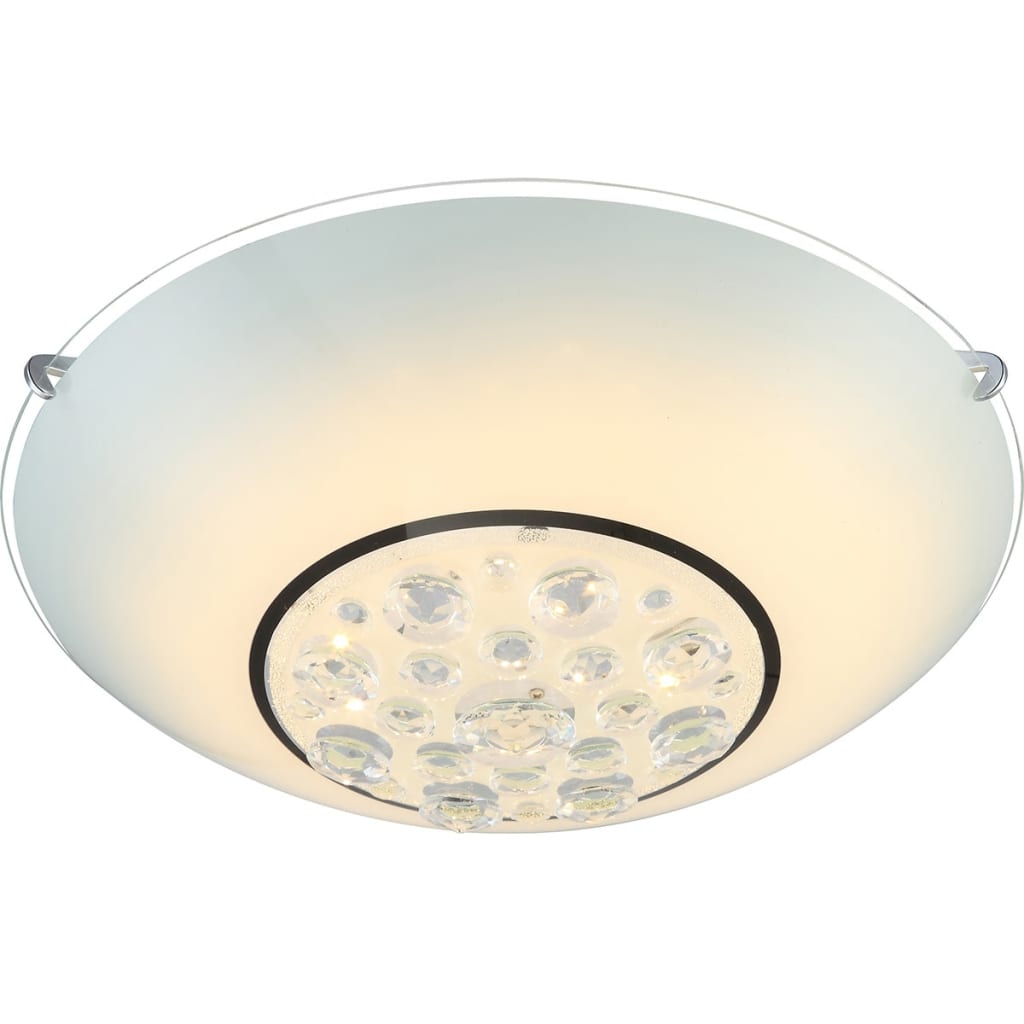 GLOBO LED-plafondlamp LOUISE glas chroom 48175-12