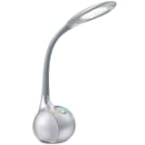 GLOBO Lámpara LED de mesa TARRON plateada acrílico 58279