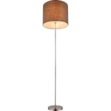 GLOBO Lampa podłogowa BETTY, brązowa, materiałowa, 15186S