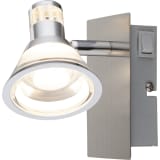 GLOBO LED-Strahler TAKIRO Nickel und Acryl 56956-1