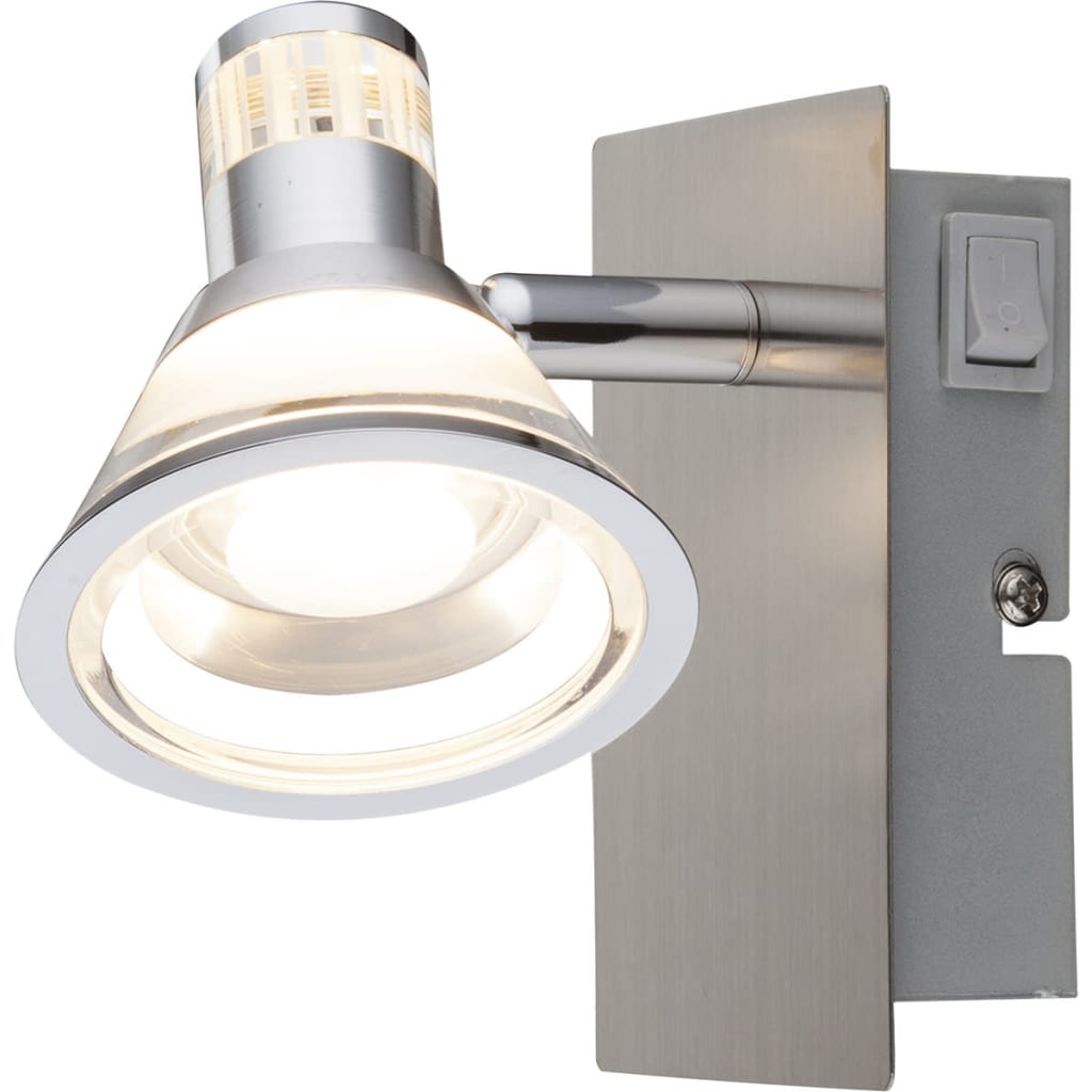 

GLOBO LED-spotlight TAKIRO nikkel en acryl 56956-1