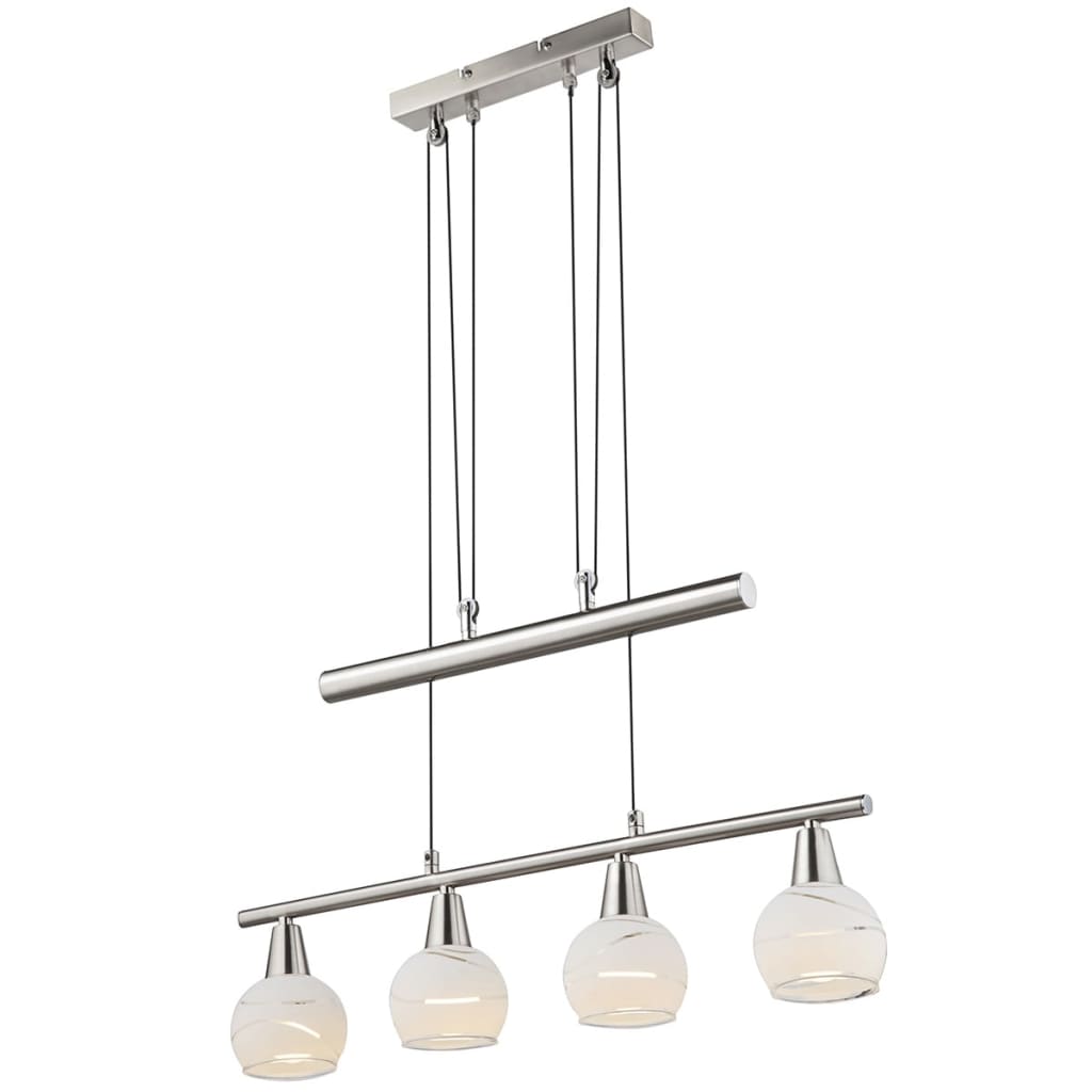 Afbeelding GLOBO LED-hanglamp ELLIOTT nikkel 54341-4Z door Vidaxl.nl