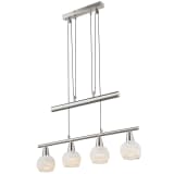 GLOBO LED Hängeleuchte ELLIOTT Nickel 54341-4Z
