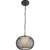 GLOBO Lámpara colgante STACY negra 40 cm 15270