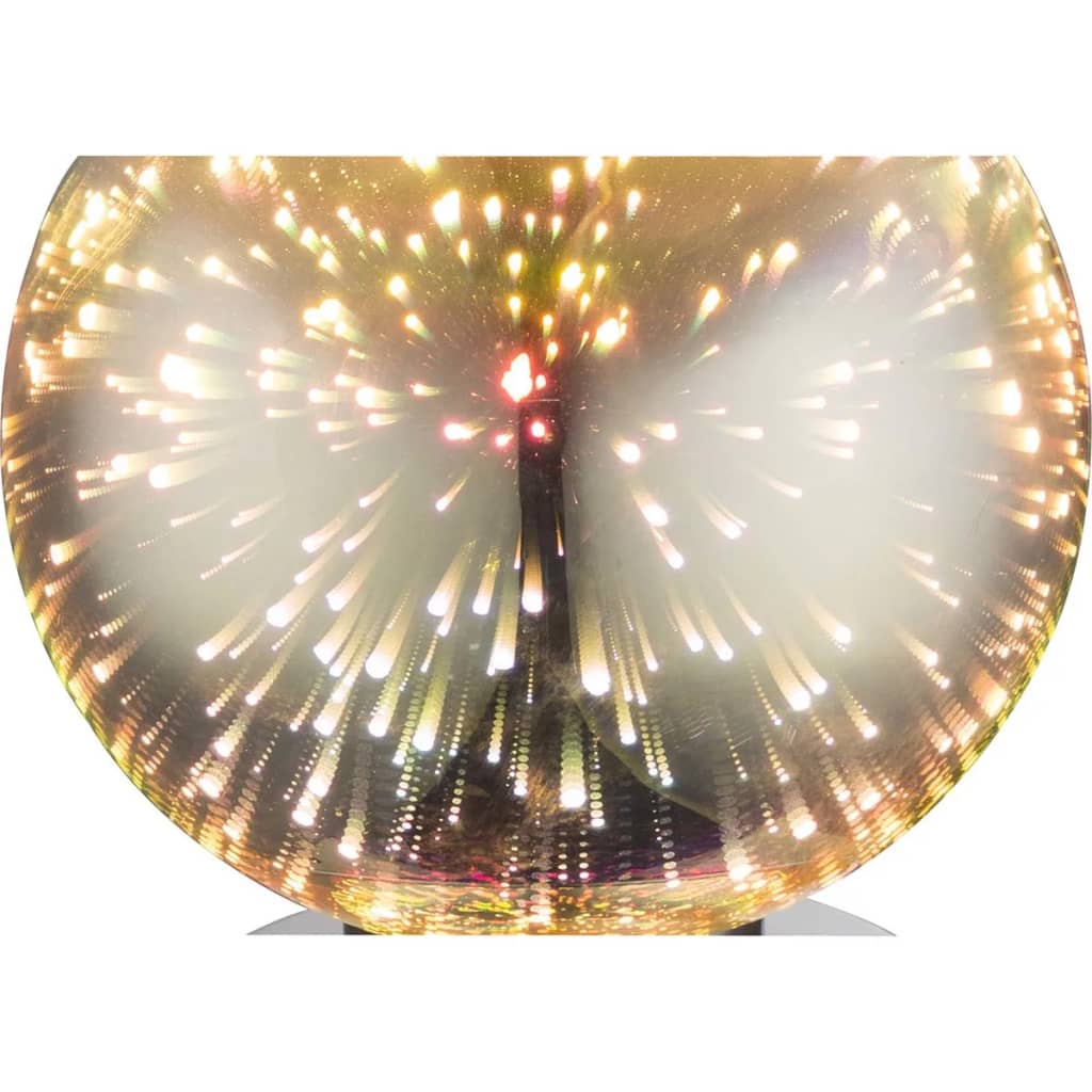 VidaXL - GLOBO 3D Effect tafellamp KOBY glas chroom 15x18 cm 15845T