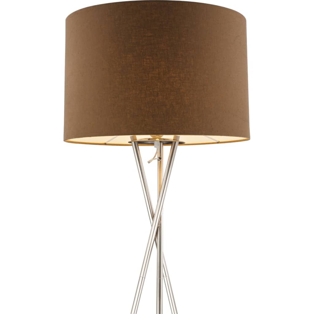 

GLOBO Vloerlamp BETTY stof bruin 15186S1