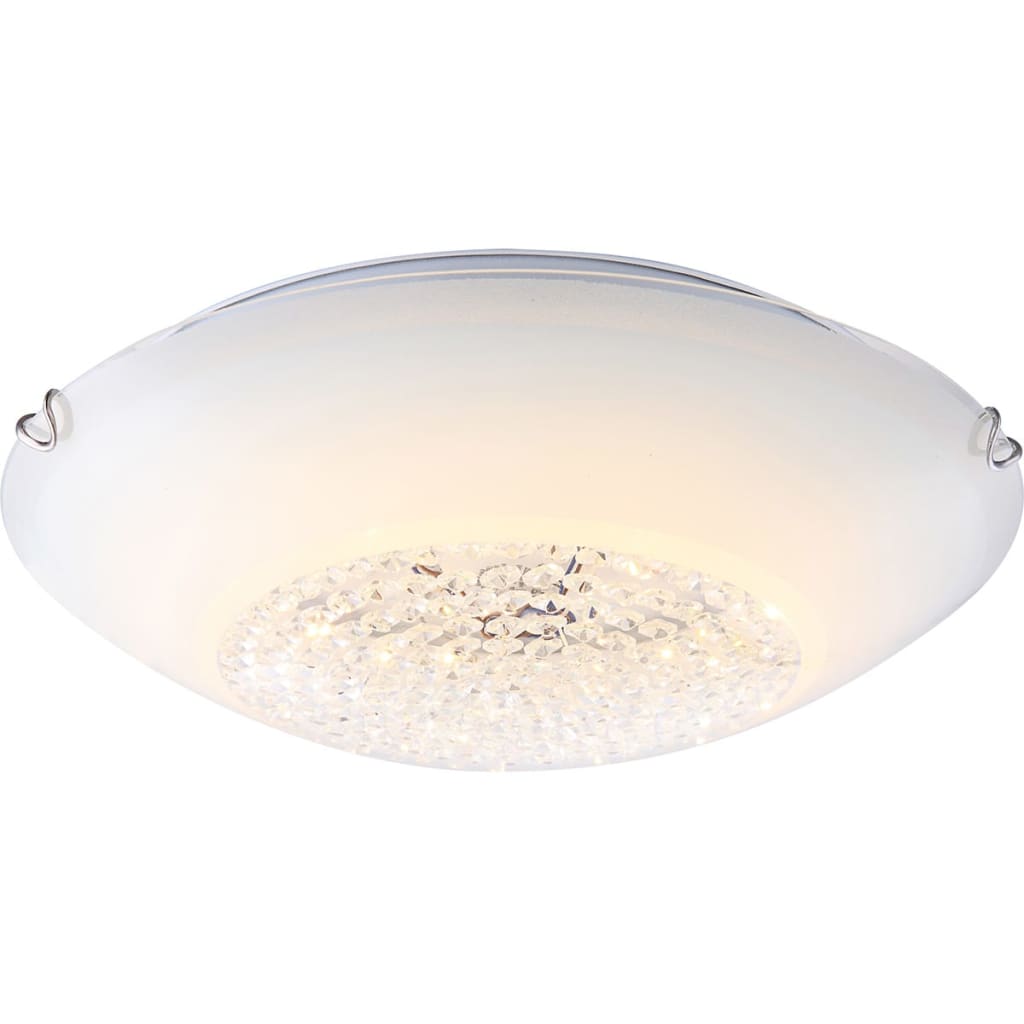 GLOBO LED-plafondlamp DELPHI glas wit 4041466