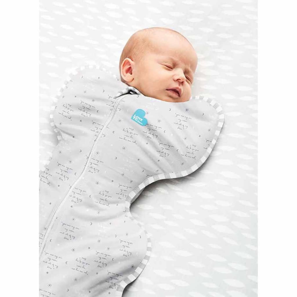 

Love to Dream Babydoek Swaddle Up Lite fase 1 M tekst grijs