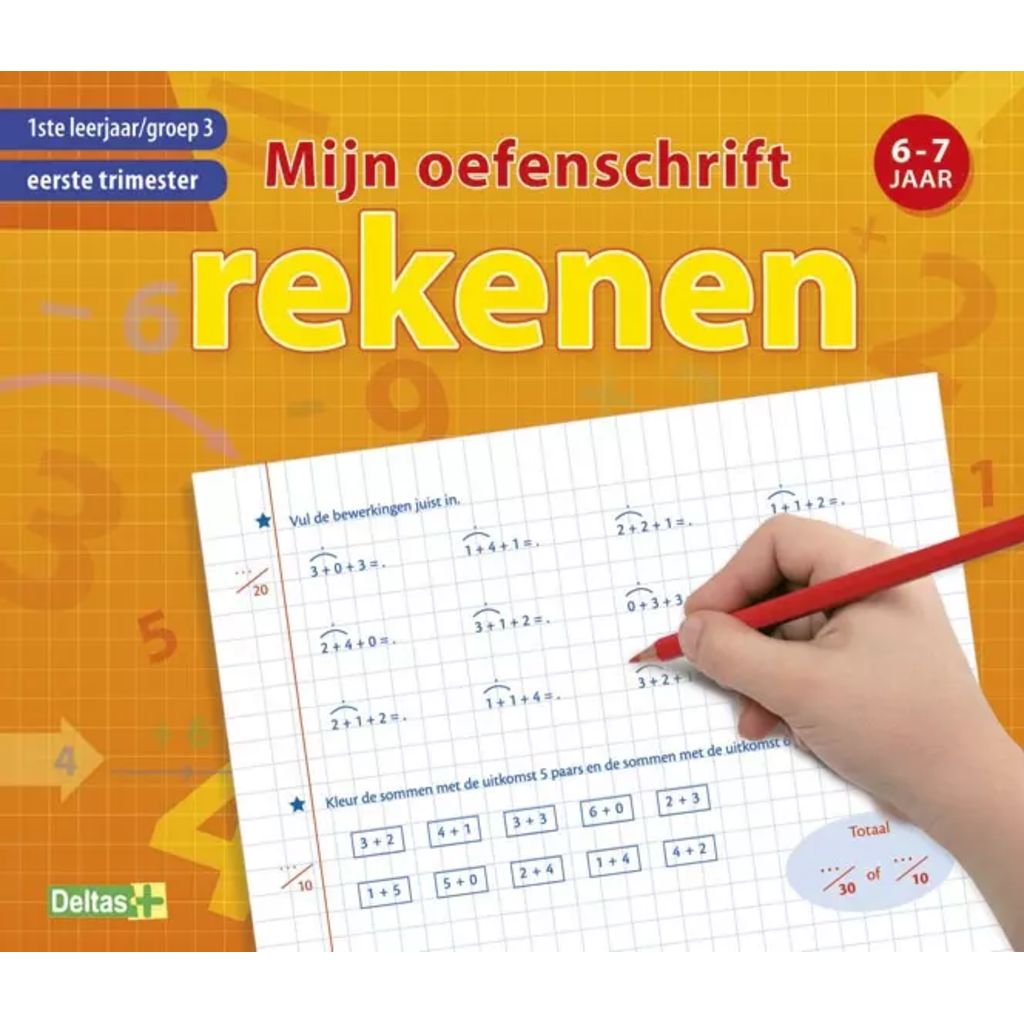 Afbeelding Deltas Mijn oefenschrift rekenen (6-7 j.) Eerste trimester - 1ste leer door Vidaxl.nl