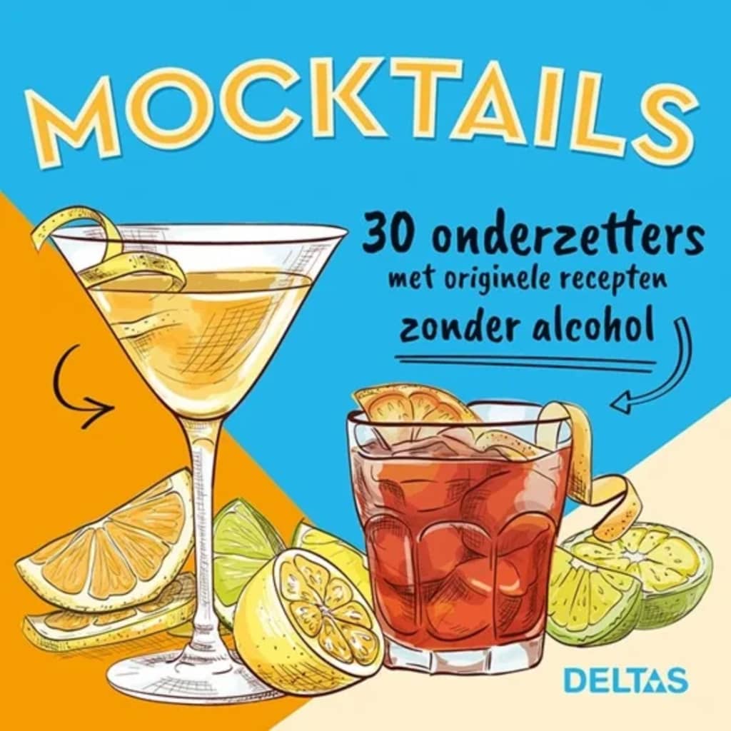 Deltas Mocktails - 30 onderzetters met originele recepten zonder alcohol