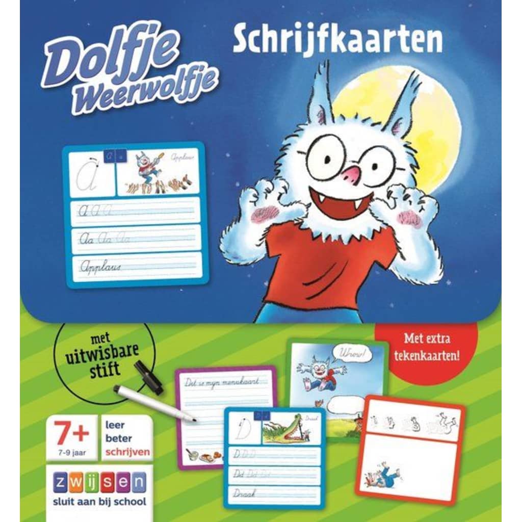 Afbeelding ZWIJSEN leerkaarten Dolfje weerwolfje Schrijfkaart door Vidaxl.nl