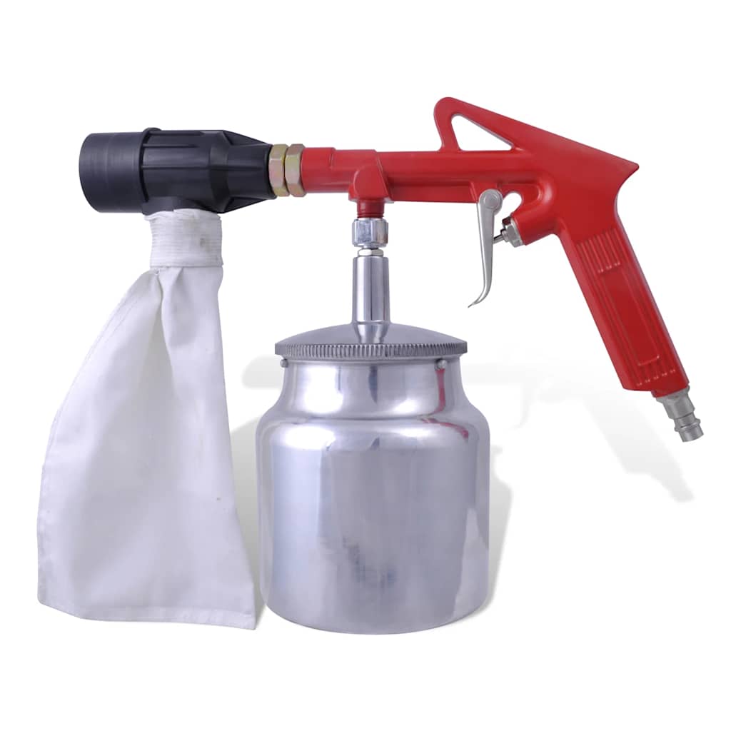 Air Sand Blasting Kit Sand & Nozzles Included vidaXL.co.uk