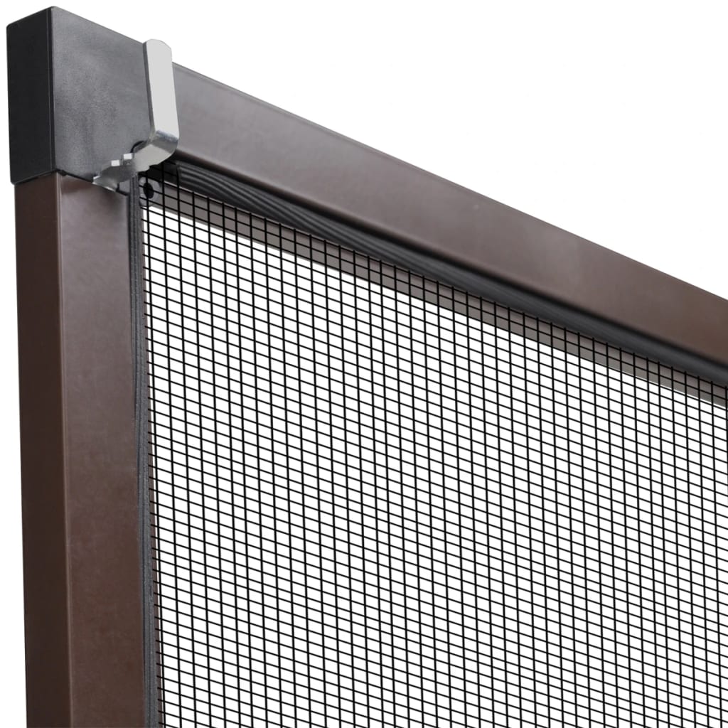 Brown Insect Screen for Windows 100 x 120 cm vidaXL.co.uk