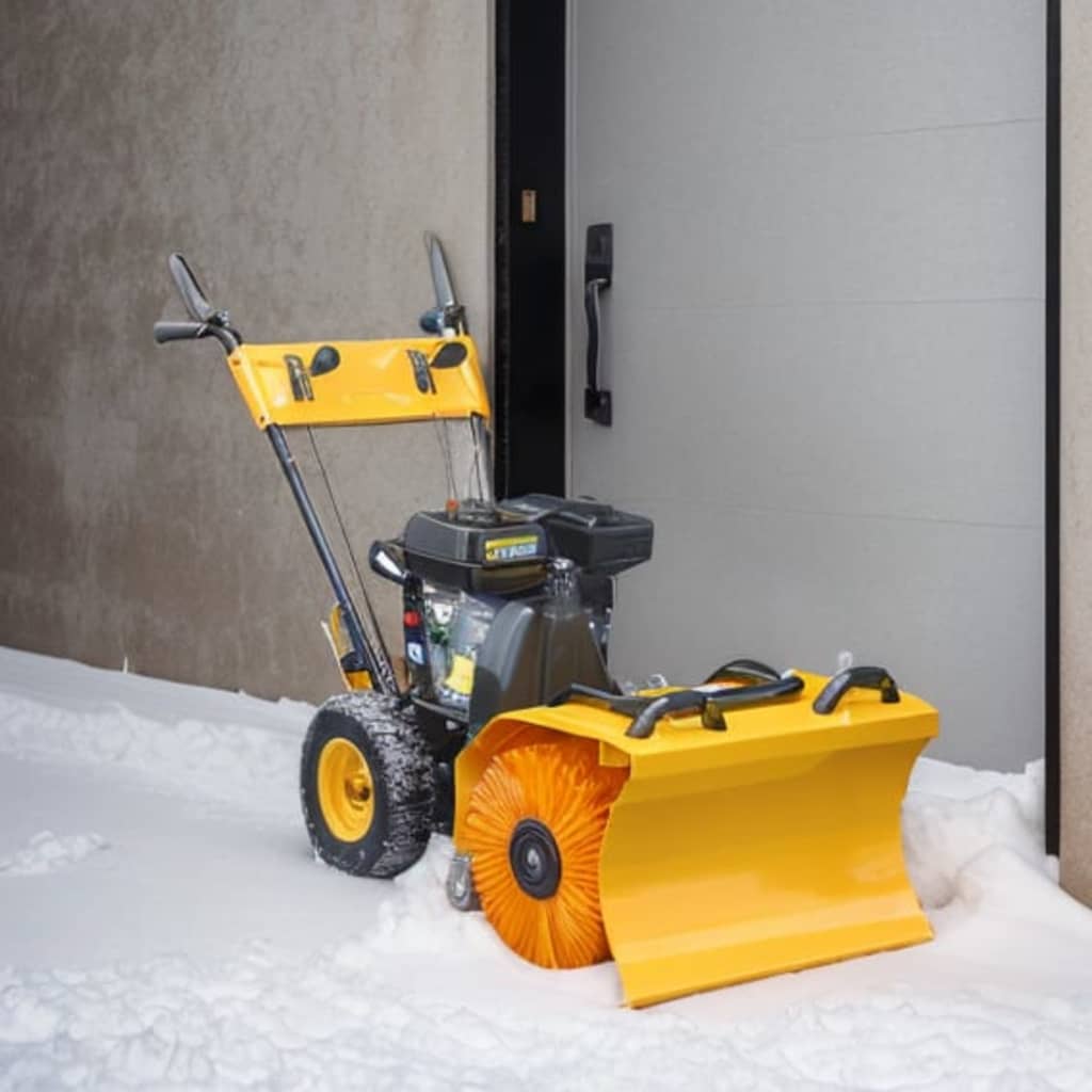 Multifunctional Petrolpowered Twostage Snow Plough/Sweeper Set 6,5HP