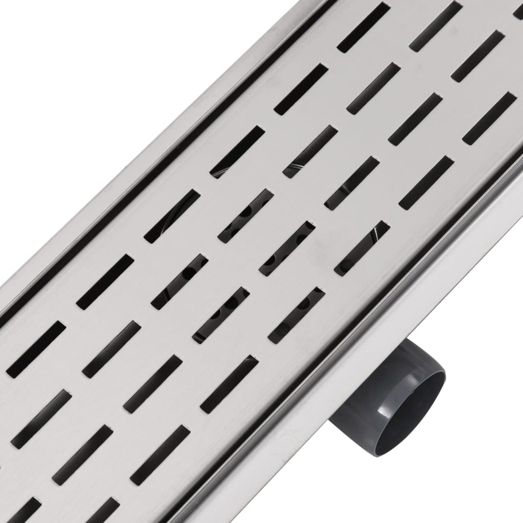 VidaXL VidaXL VidaXL Canaletta Scarico Doccia Lineare 830x140 mm Acciaio Inox Drenaggio fd70a8 VidaXL VidaXL VidaXL Canaletta Scarico Doccia Lineare 830x140 mm Acciaio Inox Drenaggio fd70a8
