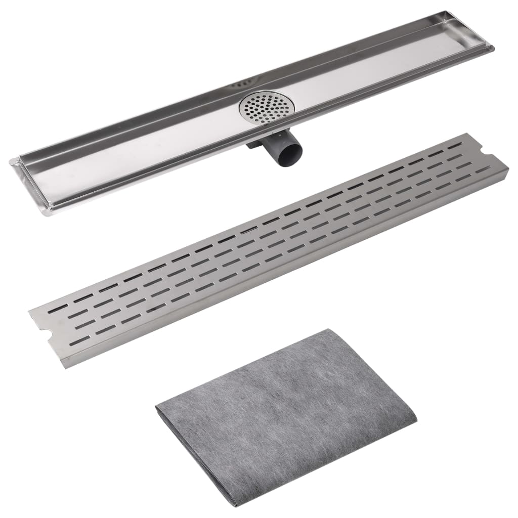 VidaXL VidaXL VidaXL Canaletta Scarico Doccia Lineare 830x140 mm Acciaio Inox Drenaggio fd70a8 VidaXL VidaXL VidaXL Canaletta Scarico Doccia Lineare 830x140 mm Acciaio Inox Drenaggio fd70a8