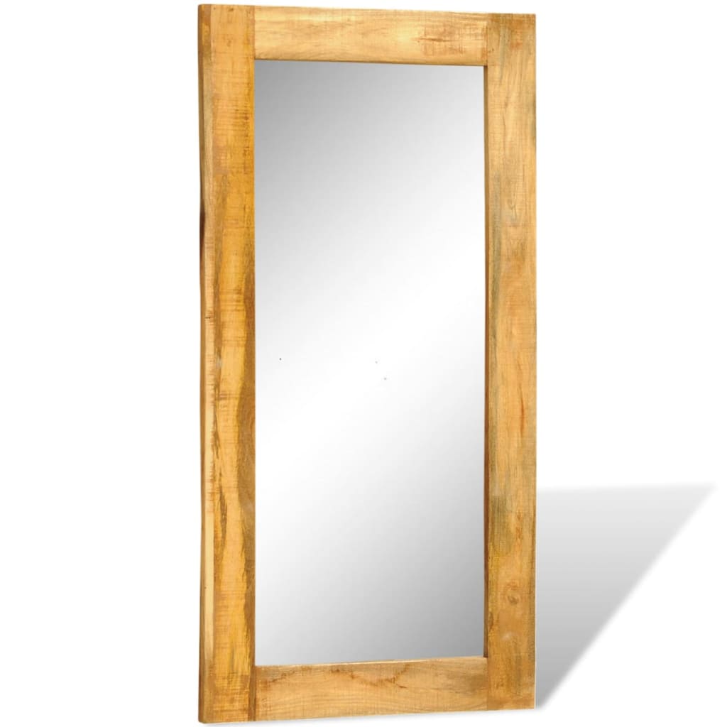 rectangle wood mirror