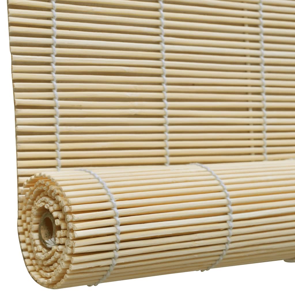 Natural Bamboo Roller Blinds 140 x 160 cm vidaXL.co.uk