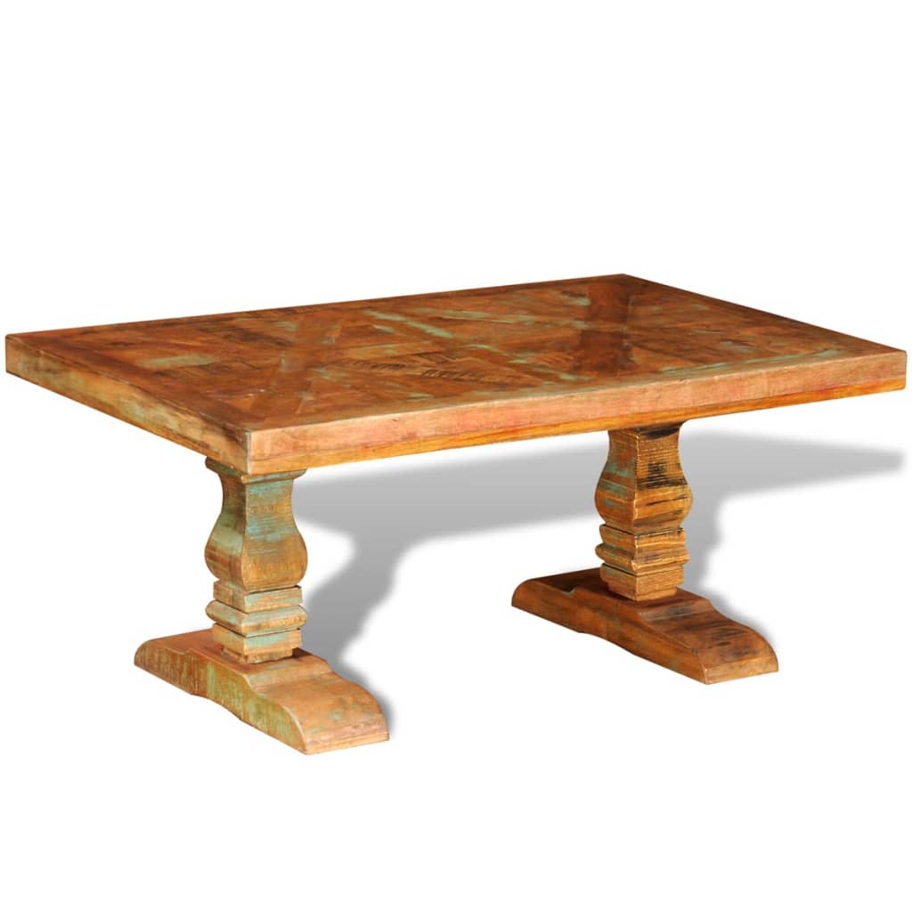 Reclaimed Solid Wood Coffee Table Antique-style | vidaXL.co.uk