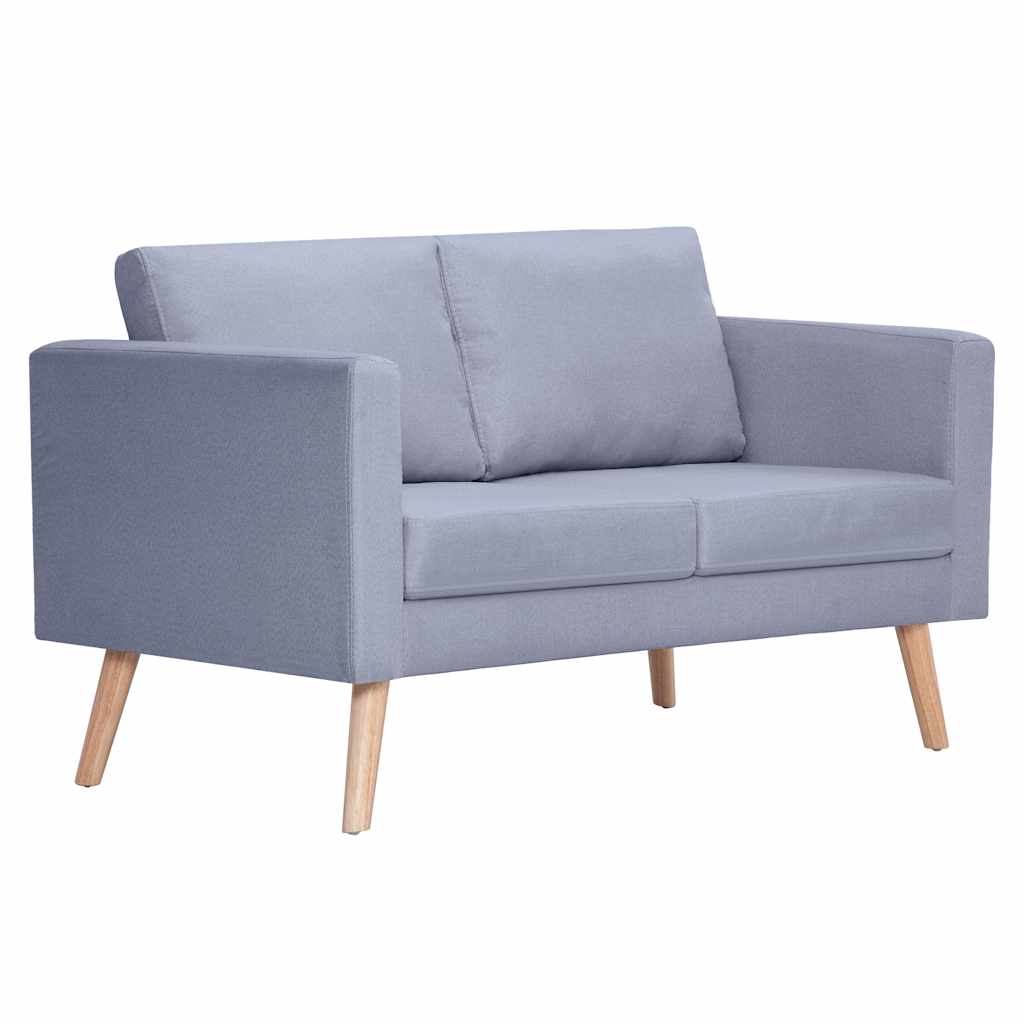 Light Grey 2Seater Fabric Sofa