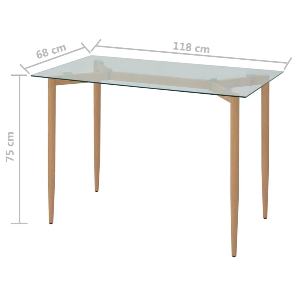 Acheter vidaXL Table de salle à manger 120 x 70 x 75 cm pas cher