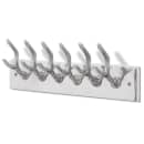 Aluminum Wardrobe Hook Coat Rack Hat/Tie Hanger Silver