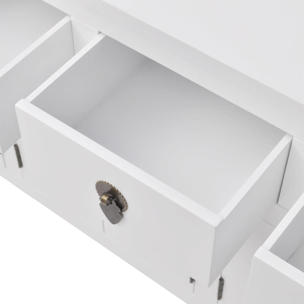vidaXL Aparador de estilo chino de madera maciza blanco Aparador Aliança Ouro Branco ~ vidaXL Aparador de estilo chino de madera maciza blanco