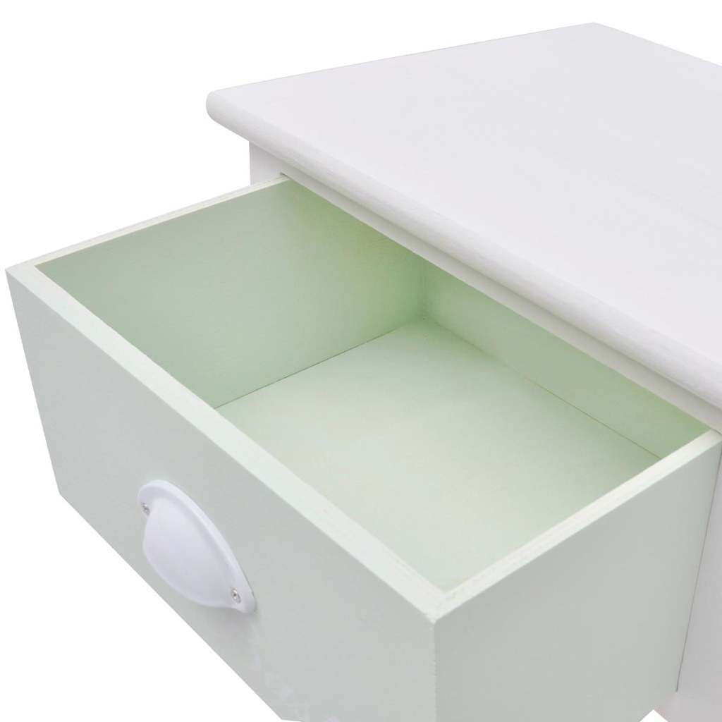 vidaXL Comodino Francese Rustico Chic 4 Cassetti Legno Cassettiera Mobiletto