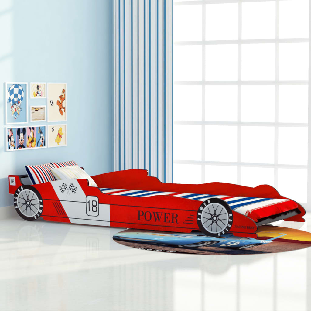 Kinderbed Raceauto Autobed Bedauto Bed Peuterbed Blauw/Rood | eBay