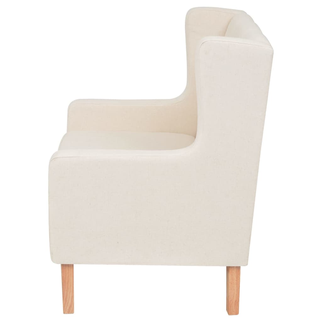 vidaXL Fauteuil Tissu Blanc Crème Canapé Mobilier Mobilier Mobilier Meuble de Salon Séjour Bureau 96882f vidaXL Fauteuil Tissu Blanc Crème Canapé Mobilier Mobilier Mobilier Meuble de Salon Séjour Bureau 96882f