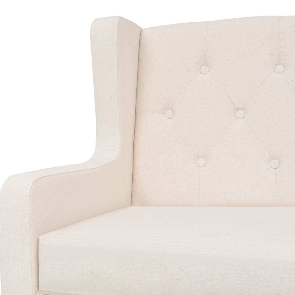 vidaXL Fauteuil Tissu Blanc Crème Canapé Mobilier Mobilier Mobilier Meuble de Salon Séjour Bureau 96882f vidaXL Fauteuil Tissu Blanc Crème Canapé Mobilier Mobilier Mobilier Meuble de Salon Séjour Bureau 96882f