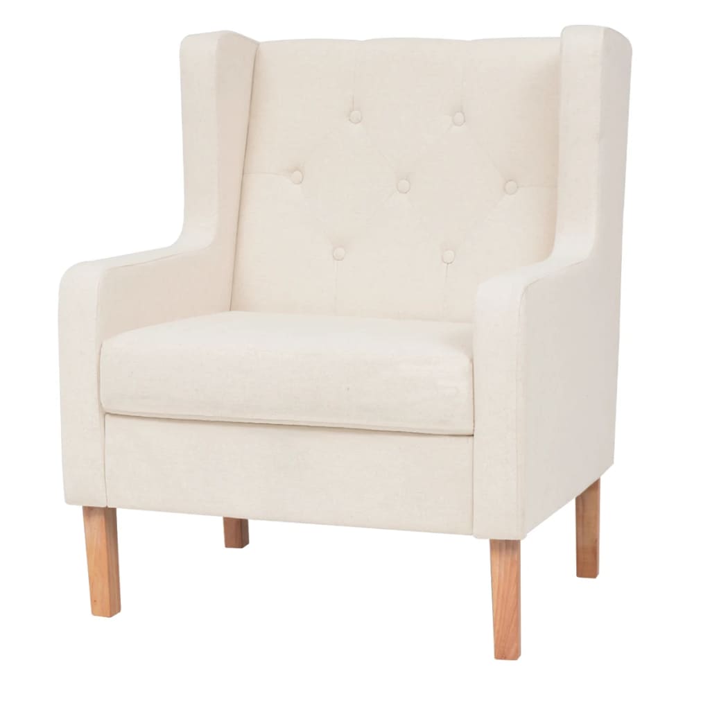 vidaXL Fauteuil Tissu Blanc Crème Canapé Mobilier Mobilier Mobilier Meuble de Salon Séjour Bureau 96882f vidaXL Fauteuil Tissu Blanc Crème Canapé Mobilier Mobilier Mobilier Meuble de Salon Séjour Bureau 96882f