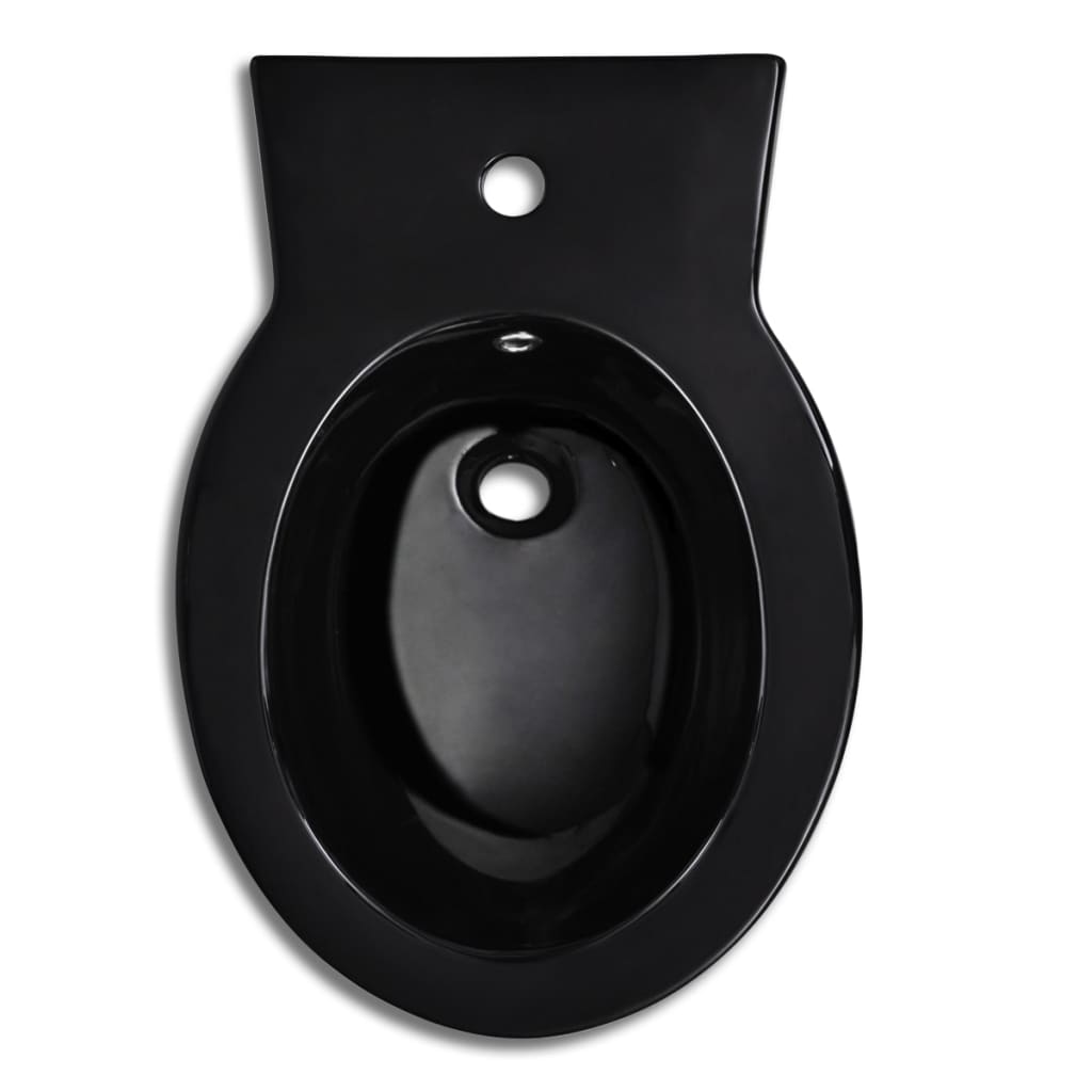  Black  Ceramic Toilet  Bidet  Set vidaXL co uk