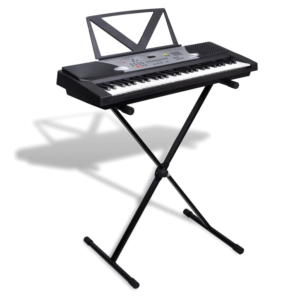 54-Key Electric Keyboard with Music Stand+Adjustable