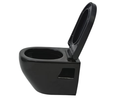 zwevend toilet met stortbak vidaxl zwevend toilet met stortbak zwart keramiek online zwevend toilet met stortbak vidaxl zwevend toilet met stortbak zwart keramiek online